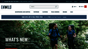 What Enwild.com website looked like in 2023 (1 year ago)