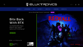 What Eluktronics.com website looked like in 2023 (1 year ago)