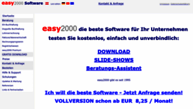 What Easy2000.net website looked like in 2023 (1 year ago)