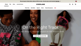 What Everlane.com website looked like in 2023 (1 year ago)