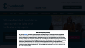What Evenbreak.co.uk website looked like in 2023 (1 year ago)