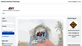What E-learning.aut.edu website looked like in 2023 (This year)