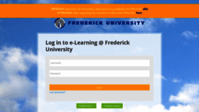 What E-learning.frederick.ac.cy website looked like in 2023 (1 year ago)