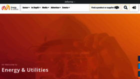What Energy-utilities.com website looked like in 2023 (This year)