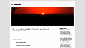 What Eltworld.net website looked like in 2023 (This year)