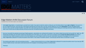 What Edgematters.uk website looked like in 2023 (This year)
