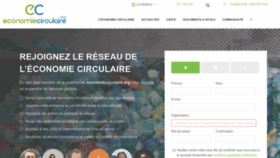 What Economiecirculaire.org website looked like in 2023 (This year)