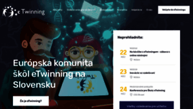 What Etwinning.sk website looked like in 2023 (This year)
