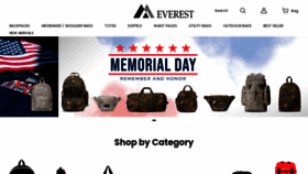 What Everestbag.com website looked like in 2023 (This year)