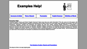 What Examples-help.org.uk website looked like in 2023 (This year)