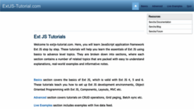 What Extjs-tutorial.com website looked like in 2023 (This year)