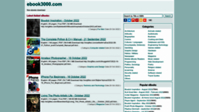 What Ebook3000.com website looked like in 2023 (This year)