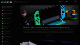 What Emugames.net website looked like in 2023 (2 years ago)