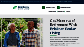 What Ericksonseniorliving.com website looked like in 2023 (This year)