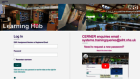 What Elht-learninghub.co.uk website looked like in 2023 (This year)