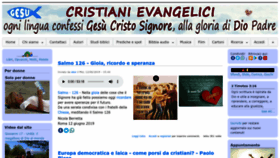 What Evangelici.info website looked like in 2023 (This year)