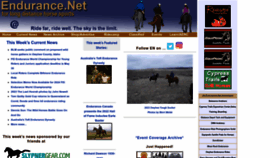 What Endurance.net website looked like in 2023 (This year)