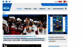 What Eishockeynews.de website looked like in 2023 (This year)