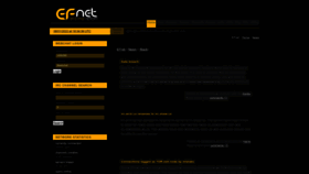 What Efnet.org website looked like in 2023 (This year)