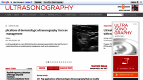 What E-ultrasonography.org website looked like in 2023 (This year)