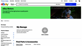 What Ebaymotors.com website looked like in 2023 (This year)