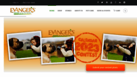 What Evangersdogfood.com website looked like in 2023 (This year)