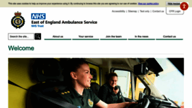 What Eastamb.nhs.uk website looked like in 2023 (This year)
