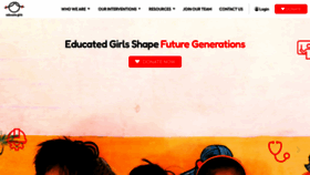 What Educategirls.ngo website looked like in 2023 (This year)