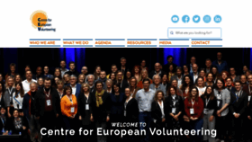 What Europeanvolunteercentre.org website looked like in 2023 (This year)