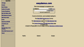 What Easydamus.com website looked like in 2023 (This year)