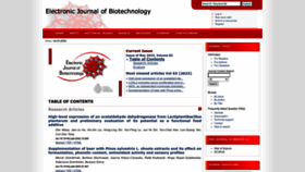 What Ejbiotechnology.info website looked like in 2023 (This year)