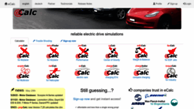 What Ecalc.ch website looked like in 2023 (This year)