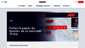 What Equidia.fr website looked like in 2023 (This year)