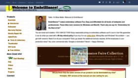What Embrilliance.com website looked like in 2023 (This year)