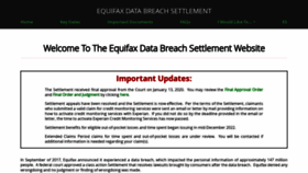 What Equifaxbreachsettlement.com website looked like in 2023 (This year)