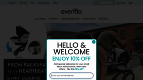 What Evenflo.com website looked like in 2023 (This year)