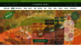 What Erbolario.com website looked like in 2023 (This year)