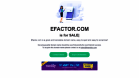 What Efactor.com website looked like in 2023 (This year)