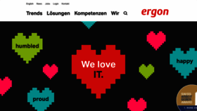 What Ergon.ch website looked like in 2023 (This year)