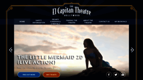 What Elcapitantheatre.com website looked like in 2023 (This year)