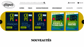 What Editions-ellipses.fr website looked like in 2023 (2 years ago)