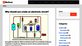 What Eleccircuit.com website looked like in 2023 (This year)