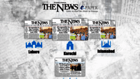 What E.thenews.com.pk website looked like in 2023 (This year)