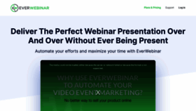 What Everwebinar.com website looked like in 2023 (This year)