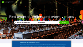 What Eventplanner.net website looked like in 2023 (This year)