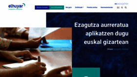 What Elhuyar.eus website looked like in 2023 (This year)