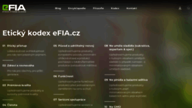 What Efia.cz website looked like in 2023 (This year)