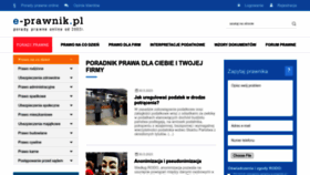 What E-prawnik.pl website looked like in 2023 (2 years ago)