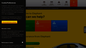 What Elephant.co.uk website looked like in 2023 (This year)
