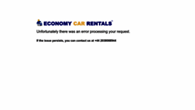 What Economycarrentals.com website looked like in 2023 (This year)